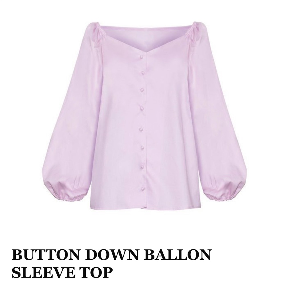 Pixie Market Lilac Button Top. Size M